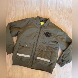 Harley-Davidson Olive and Neon Jacket